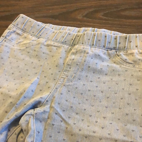 Children’s Heart Print Jeggings - Picture 3 of 5